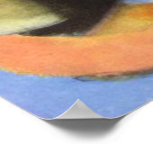 Franz Marc - Haus mit Baumbestand 1914 Poster (Ecke)