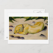 Franz Marc - Hunde im Schnee 1910-11 Welpe White Postkarte (Vorne/Hinten)
