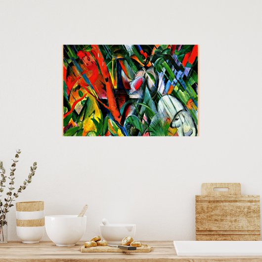 Franz Marc - Im Regen - 1912 Poster (Küche)