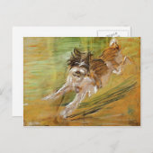 Franz Marc: Jumping Dog Schlick Postkarte (Vorne/Hinten)