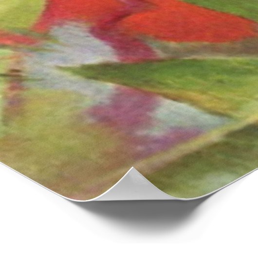 Franz Marc - Kampfformen 1914 Farbe Schwarz Poster (Ecke)