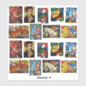 Franz Marc Kunstgemälde Aufkleber (Blatt)