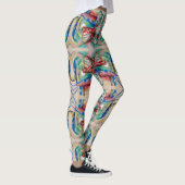 Franz Marc Landschaft mit Tieren Berühmte Malerei Leggings (Rechts)