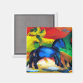 Franz Marc Little Blue Pony Magnet (Vorderseite/Rückseite)