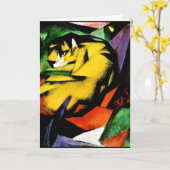 Franz Marc-Malerei, Tiger Karte (Gelbe Blume)