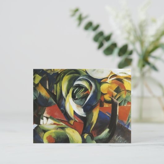 Franz Marc- Mandrill Postkarte (Stehend Vorderseite)