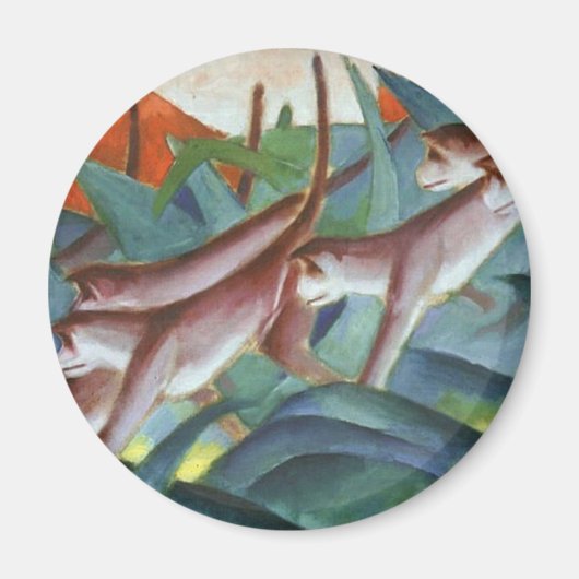 Franz Marc - Monkey Frieze (Detail) Magnet (Vorne)
