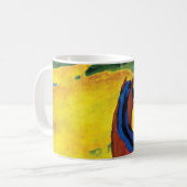Franz Marc - Pferd in einer Landschaft gemalt Kaffeetasse (Vorderseite Links)