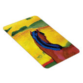 Franz Marc - Pferd in einer Landschaft gemalt Magnet (Rechte Seite)