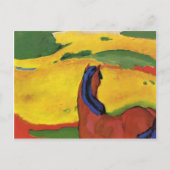 Franz Marc - Pferd in einer Landschaft Postkarte (Vorderseite)