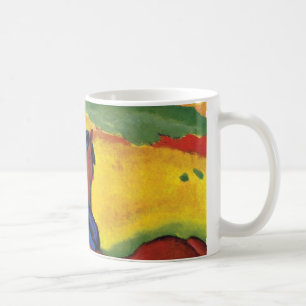 Franz Marc - Pferd in einer Landschaftsmalerei Kaffeetasse