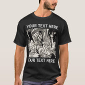 Franz Marc Reconciliation Woodcut Black T - Shirt (Vorderseite)
