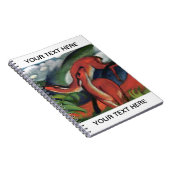 Franz Marc Red Deer Berühmte Malerei Personalisier Notizblock (Rechte Seite)