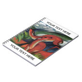 Franz Marc Red Deer Berühmte Malerei Personalisier Notizblock (Linke Seite)