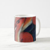 Franz Marc Red Deer Famous Animal Painting Kaffeetasse (VorderseiteRechts)