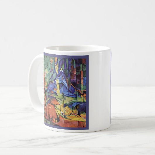 Franz Marc - Rogen-Damhirschkuh im Wald - Kaffeetasse (Vorderseite Links)