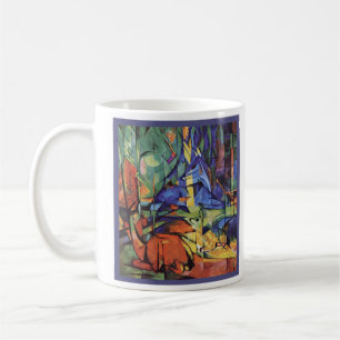 Franz Marc - Rogen-Damhirschkuh im Wald - Kaffeetasse