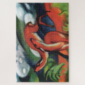 Franz Marc Rotes Reh II Expressionistisches Gemäld Puzzle (Vertikal)