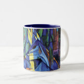 Franz Marc - Rotwild im Wald (ii) Zweifarbige Tasse (VorderseiteRechts)