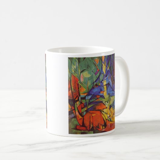 Franz Marc - Rotwild im Wald Kaffeetasse (VorderseiteRechts)