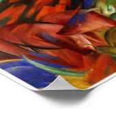 Franz Marc - Schicksal der Tiere, 1913 Poster (Ecke)