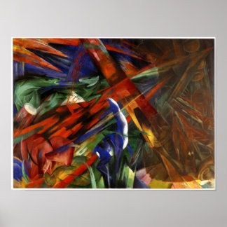 Franz Marc - Schicksal der Tiere, 1913 Poster