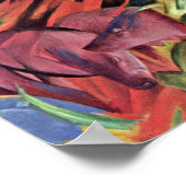 Franz Marc - Schicksal der Tiere Poster (Ecke)