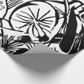 Franz Marc - Schwarz-Weiß-Tiger - Abstrakte Kunst Geschenkpapier (Ecke)