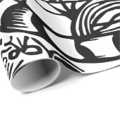 Franz Marc - Schwarz-Weiß-Tiger - Abstrakte Kunst Geschenkpapier (Rolleneckpunkt)