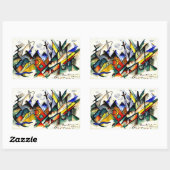 Franz Marc - Sonatine für Violine und Klavier Rechteckiger Aufkleber (Blatt)