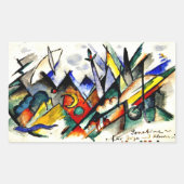 Franz Marc - Sonatine für Violine und Klavier Rechteckiger Aufkleber (Vorderseite)