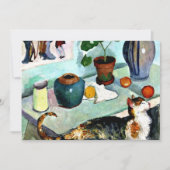 Franz Marc - Stillleben mit Katze Karte (Vorderseite)