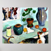 Franz Marc - Stillleben mit Katze Poster (Vorne)