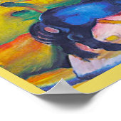 Franz Marc, The Blue Pony, Art Poster (Ecke)