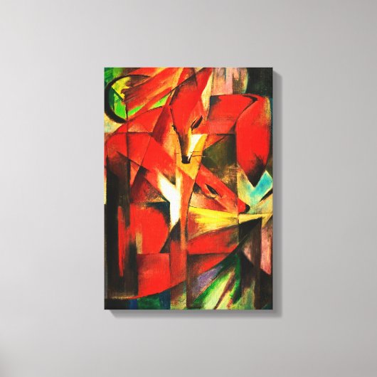 Franz Marc The Foxes Red Fox German Leinwanddruck (Vorderseite)