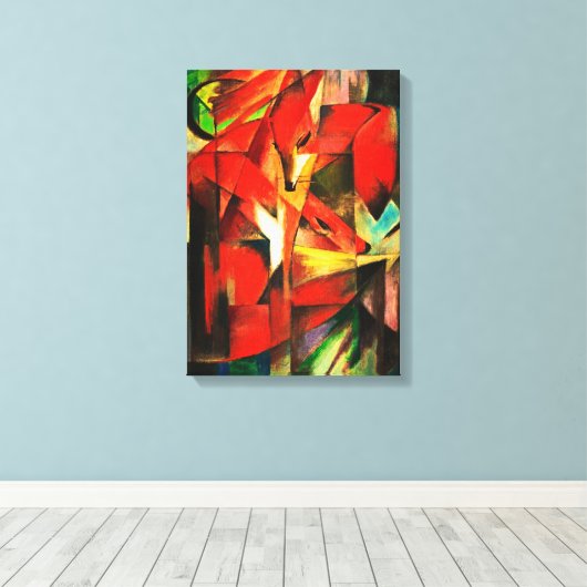 Franz Marc The Foxes Red Fox German Leinwanddruck (Insitu (Holzboden))