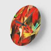 Franz Marc The Foxes Red Fox German Runde Wanduhr (Winkel)