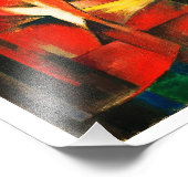 Franz Marc The Foxes Red Fox Moderne Kunst Malerei Fotodruck (Ecke)