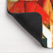 Franz Marc The Foxes Red Fox Moderne Kunst Malerei Mousepad (Ecke)