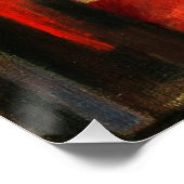 Franz Marc The Foxes Red Fox Moderne Kunst Malerei Poster (Ecke)