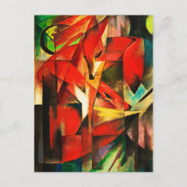 Franz Marc The Foxes Red Fox Moderne Kunst Malerei Postkarte