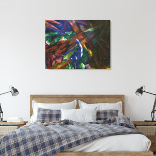 Franz Marc Tier Schicksale Rot Blau Expressionisti Leinwanddruck