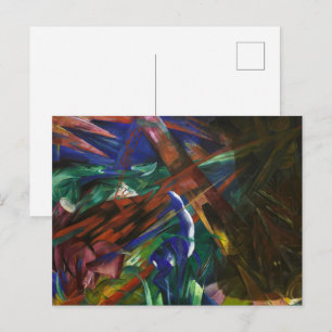 Franz Marc Tier Schicksale Rot Blau Expressionisti Postkarte