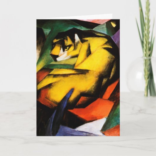 Franz Marc - Tiger Feiertagskarte (Vorderseite)