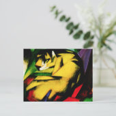 Franz Marc Tiger Postcard Postkarte (Stehend Vorderseite)