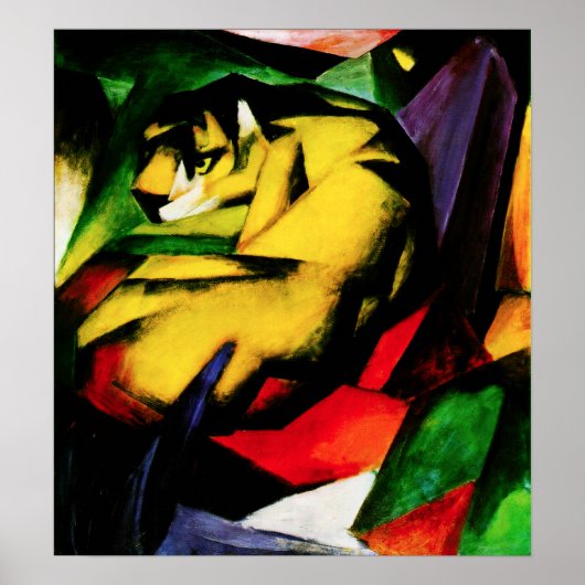 Franz Marc Tiger Poster (Vorne)