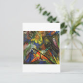 Franz Marc - Tirol Tirol 1914 Leinwand Light Orb Postkarte (Stehend Vorderseite)