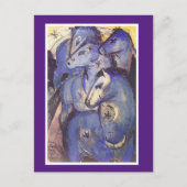 Franz Marc, Tower of Blue Horses, Fine Art Postkarte (Vorderseite)