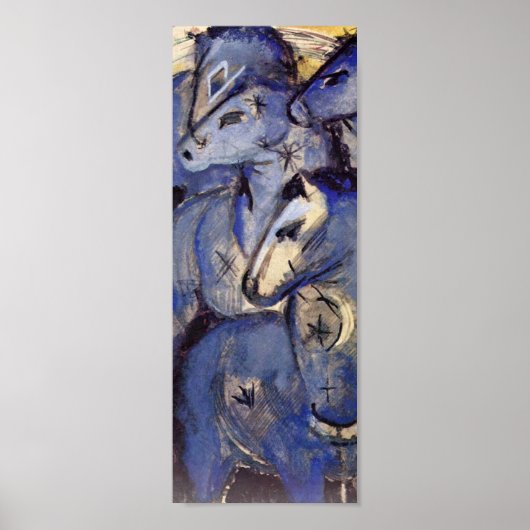 Franz Marc - Tower of Blue Horses Poster (Vorne)