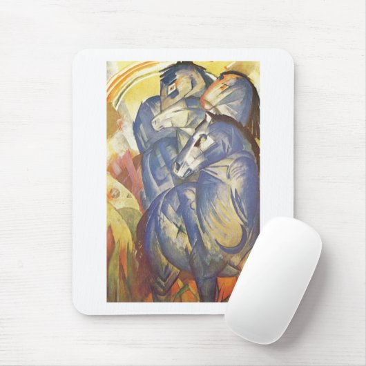 Franz Marc - Turm des blauen Reiters der Pferd1913 Mousepad (Mit Mouse)